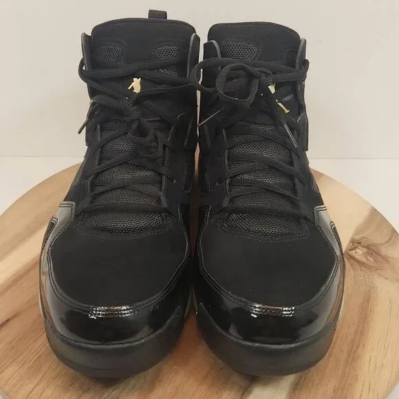 Air Jordan Flight Club 91 Black Metallic Gold Men's Size 11 - Picture 2 of 10